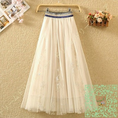 チュールスカート 星柄 ふんわり程よいボリュームで大人かわいい ロングスカート スカート Aライン ハイウェスト プリーツ ひざ丈 ロング丈 大人 通販 Lineポイント最大get Lineショッピング