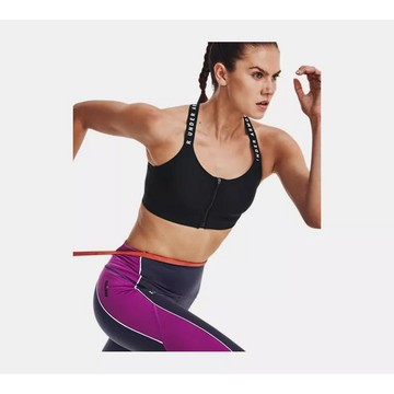 Under Armour Infinity 女 高衝拉鍊運動內衣 1373860-001