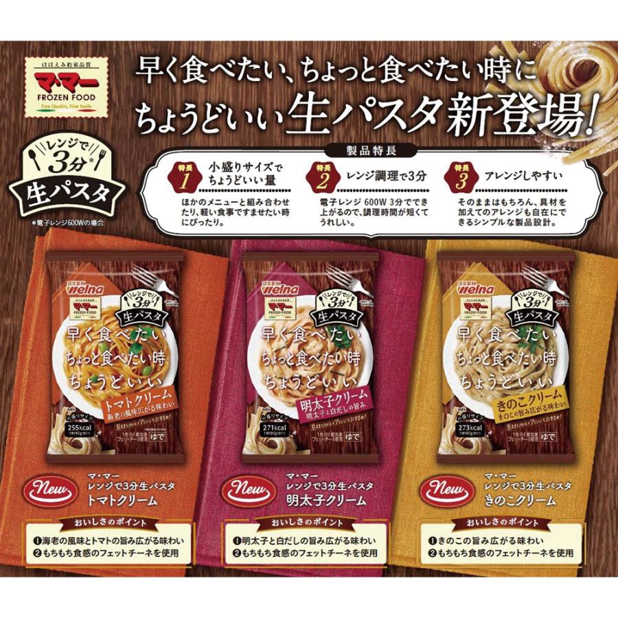 日清製粉ウェルナ マ・マー レンジで３分 生パスタ きのこクリーム 180g