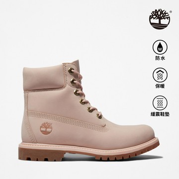 Timberland 女款淺粉色Timberland® Premium防水6吋靴|A5SRF662