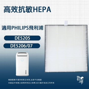 適用 Philips飛利浦 DE5205 DE5206 DE5207 FY1119清淨除濕機HEPA替換濾網濾芯