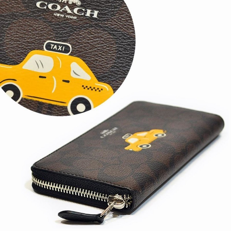 コーチ COACH 財布 長財布 F57822 SBRBK NYC TAXI ニューヨーク 