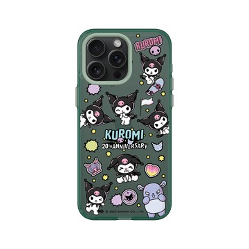 iPhone 15 Pro Max Clear 憂墨綠 - 三麗鷗-酷洛米20週年 - 酷玩系列-表情包