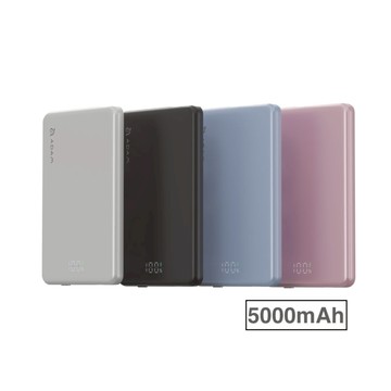 VIONTA L5 超薄型磁吸行動電源 5000mAh 附質感皮套 首創飛航模式 黑色