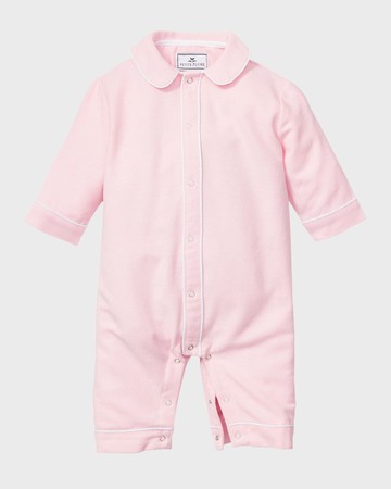 Kid's Cambridge Flannel-Print Coverall, Size Newborn-24M