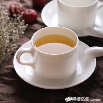 高檔歐式意式陶瓷濃縮咖啡杯帶碟帶勺經典簡約白色英式骨瓷茶杯 99購物節