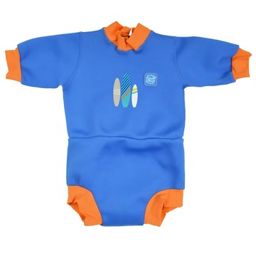 Splash About Happy Nappy Wetsuit 連身版游泳尿布褲 衝浪小子，舒適柔軟的 1mm 氯丁橡膠，帶柔軟的纖維羅紋  XL  1件