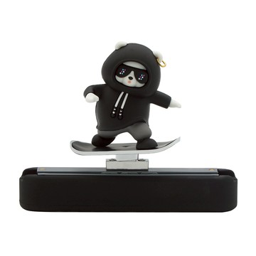 ACEPEED 滑板熊停車號碼牌 C102  黑色  1入