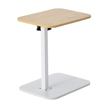 樂嫚妮 升降茶几桌邊桌-(2色) 原木+白色