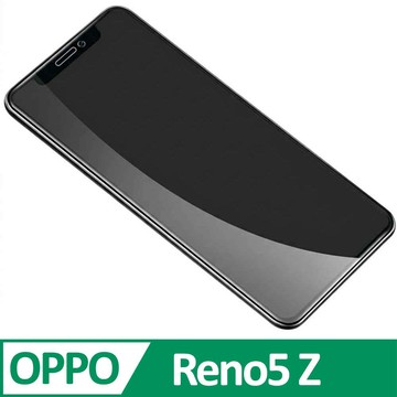 OPPO Reno5 Z 2.5D曲面滿版 9H防爆鋼化玻璃保護貼 黑色