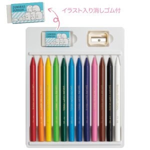 大賀屋 日本製 角落生物 蠟筆 筆 學生 多色蠟筆 美術用具 彩色筆 畫畫 日本 文具 角落小夥伴 J00019694