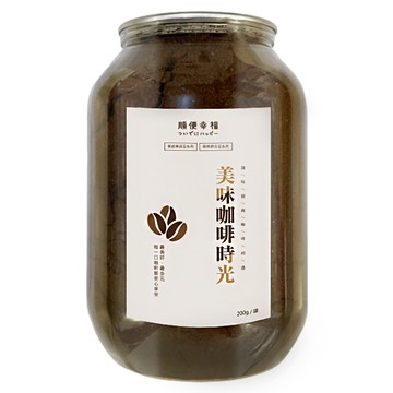 順便幸福 典藏罐裝咖啡粉-黃金曼特寧  200g  1罐  Whole Bean