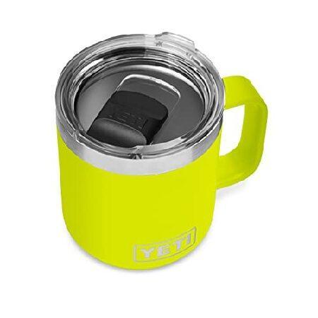 YETI Rambler 10 oz Stackable Mug, Vacuum Insulated, Stainless Steel with MagSlider Lid, Chartreuse（並行輸入品）