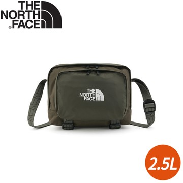 【The North Face 2.5L 大容量休閒單肩包《軍綠》】8AMV/斜背包/單肩背包/側背包/小包/休閒背包