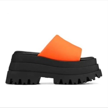 女厚底松糕跟拖鞋涼鞋大碼43women platform slippers sandals