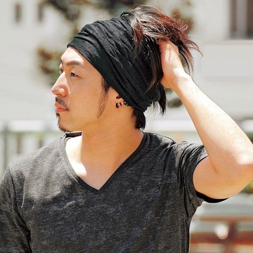 人造絲黏膠纖維 創意造型頭巾 髮帶 素色 | 中性款 均碼 四季皆宜