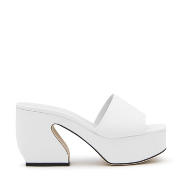 Si Rossi - White Leather Sandals
