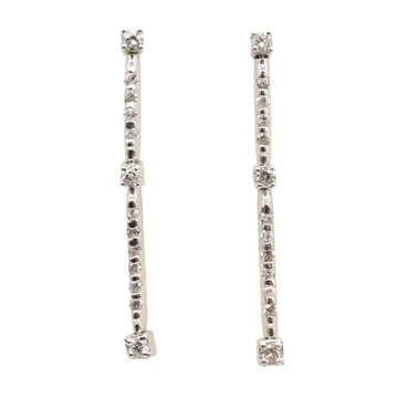 JEWELRY 無品牌珠寶 鑽石 18K白金 耳環 【二手名牌BRAND OFF】