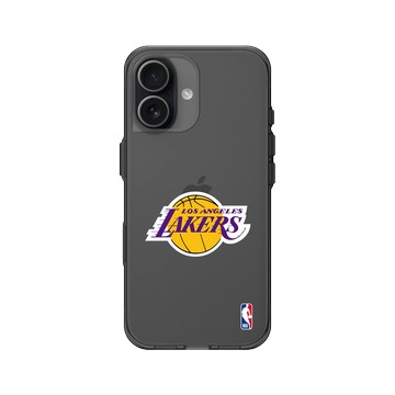iPhone 17 Clear (相機按鈕) 酷墨灰 - NBA - Logo-洛杉磯湖人 L.A. Lakers