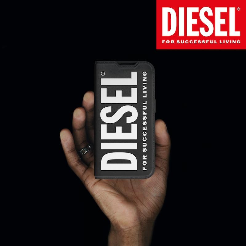 ◇◆DIESEL ディーゼル◆◇ iPhoneケース 手帳型 ブラックホワイト