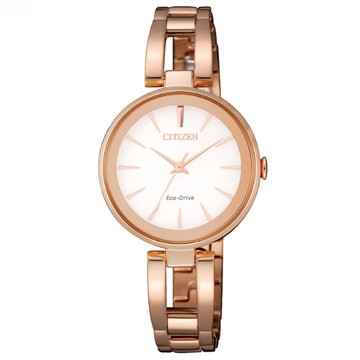 CITIZEN LADYS優雅手鐲光動能腕錶/EM0639-81A
