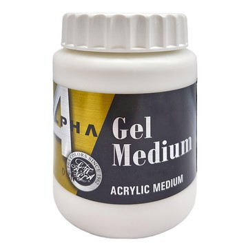 ALPHA COLORS 凝膠劑Gel Medium 500ml 無酸樹脂  1罐