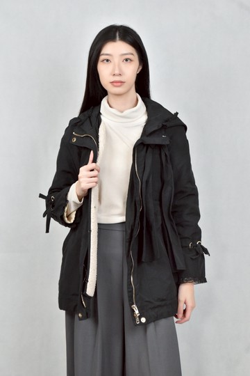 (XS（含）以下) valentino黑色連帽外套