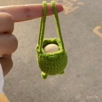 熱賣爆款成品蛋袋手工編織diy倉鼠毛綫鈎織蛋袋送老公男朋友閨蜜 8EBY