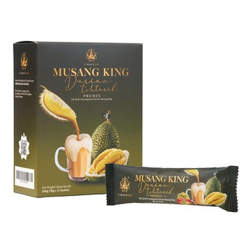 奶茶 【D.MASKING榴槤大哥】貓山王榴槤拉茶即溶奶茶12包/盒 8盒組