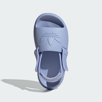 ADIDAS ADIFOM ADILETTE C 中大童涼鞋-紫-IG8433