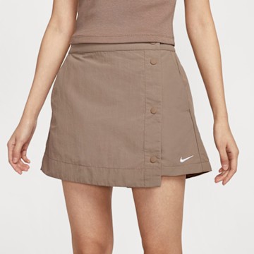 NIKE 短褲 女 運動褲裙 AS W NSW ESSNTL WVN MR 3 SKO 棕 HM6980-214