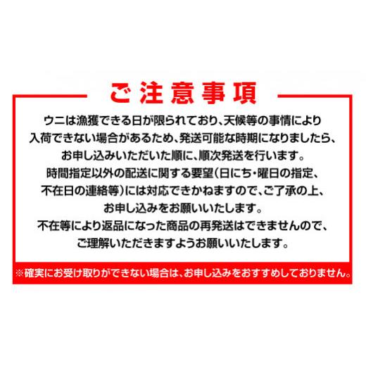 ふるさと納税 北海道 羅臼町 訳あり塩水うに（ばふんうに）100g×1枚 北海道 知床 羅臼 天然 エゾバフン ウニ 雲丹 海鮮 魚介 UNI-0111