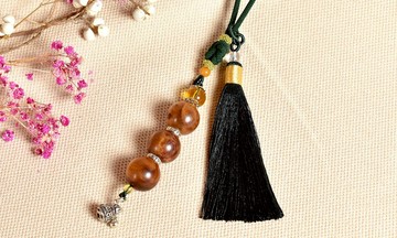 CYPRESS 絕美肖楠瘤花木珠吊飾