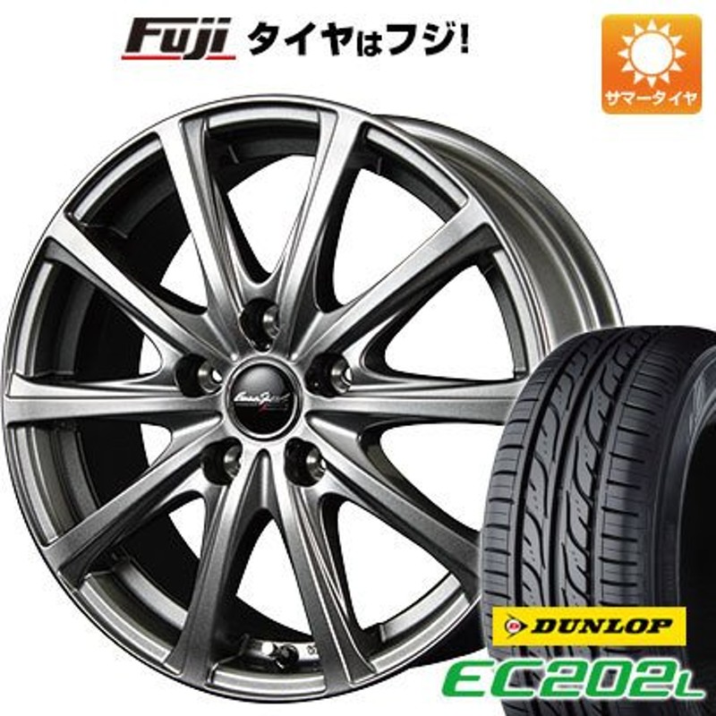 新品】フリード 5穴/114 夏タイヤ ホイール4本セット 185/65R15 ダンロップ EC202L MID ユーロスピード V25 15インチ  通販 LINEポイント最大0.5%GET LINEショッピング