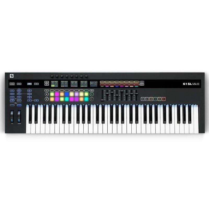 novation 61SL MkIII 8トラックシーケンサー搭載 MIDIキーボード 61鍵盤仕様