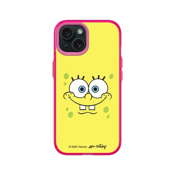 iPhone 15 Clear 粉漾桃 - 海綿寶寶 SpongeBob - 海綿寶寶