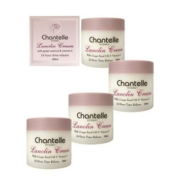 【澳洲Chantelle】綿羊霜含葡萄籽油及維他命E (4入組 120ml/罐)