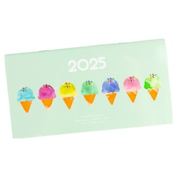 conifer 綠的事務 2025年48K輕巧月計畫本 + 吊嘎涼爽超輕提袋  提袋15.3 x 6.9cm  夏日詩篇 提袋顏色隨機  1組