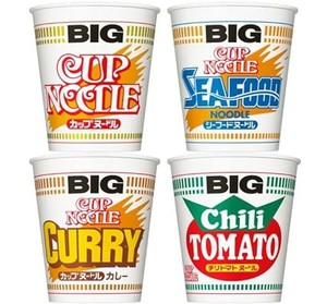 [4種] 日清 カップヌードル BIG 詰合せ  しょうゆ×3個  シーフード×3個  カレー×3個  チリトマト×3個 ビッグ アソート 詰め合わせ