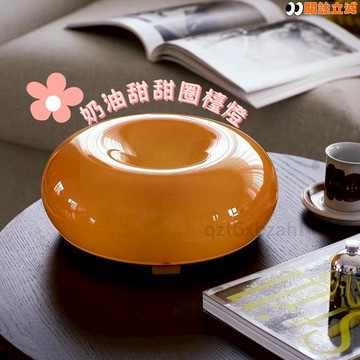 甜甜圈檯燈🍩北歐治癒係檯燈 USB充電 床頭燈 小夜燈 檯燈 奶油甜甜圈臺燈 充電觸摸小夜燈 臥室裝飾氛圍燈 送禮好物
