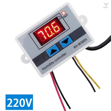 Xh-w3005 數字加濕器濕度控制器調節器濕度計室內室外濕度計濕度檢測儀監視器