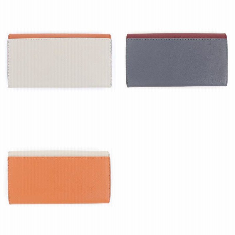 マルニ 財布 長財布 MARNI 二つ折り バイカラー レザー 本革