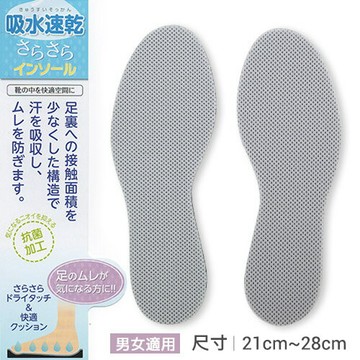 BONJOUR日本COLUMBUS吸水快乾透氣乳膠鞋墊J.【ZS186-897】I.