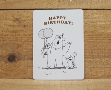 【卡片】 黑田桑生日卡(HAPPY BIRTHDAY)29053  附信封