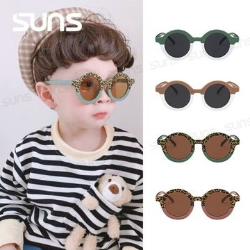 【SUNS】兒童休閒墨鏡 時尚潮流拼接圓框太陽眼鏡 抗UV400 檢驗合格