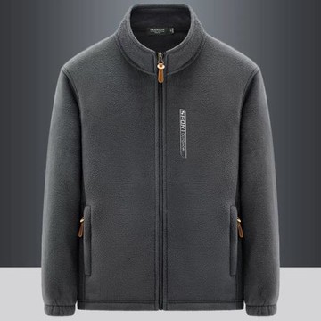 加絨加厚】秋冬加厚搖粒絨外套男戶外防風抗寒加絨衛衣保暖抓絨衣