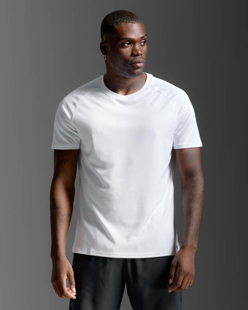 2XU Aero Tee  男士 暢跑輕盈吸濕排汗短袖運動T恤｜白