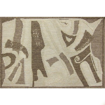 編織風格踏墊 畢卡索 60x90cm 附止滑網40x60cm
