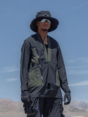 3D中式機能解構疊袋防水和服道袍外套