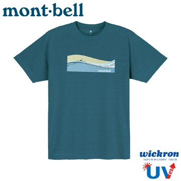 【Mont-Bell 日本 WIC.T KAYAK皮艇短袖排T《藍綠》】1114722/排汗衫/運動衣
